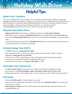 Helpful Hints